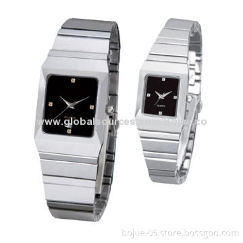 Swiss Movement Branded/Lover Tungsten Steel Watches, 3ATM Waterproof, Sized 240*38mm